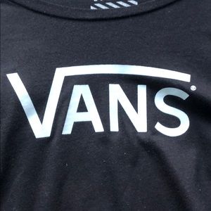 black vans logo tee / size XL
